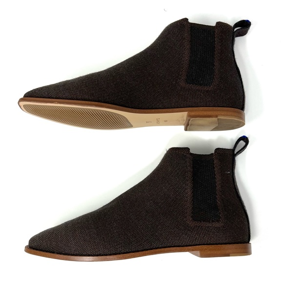 Rothy’s Coco Brown Merino Wool Blend Ankle Boots Booties Size 8.5 - Picture 5 of 10